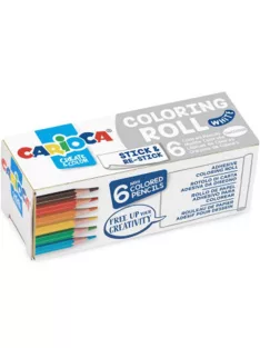   Öntapadós mini színező henger 6 db mini ceruzával - Carioca