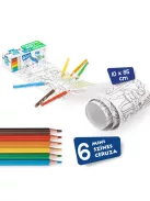 Öntapadós mini színező henger 6 db mini ceruzával - Carioca