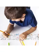 Öntapadós mini színező henger 6 db mini ceruzával - Carioca