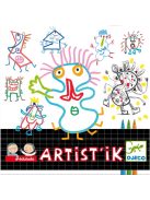 Társasjáték absztrakt művészet