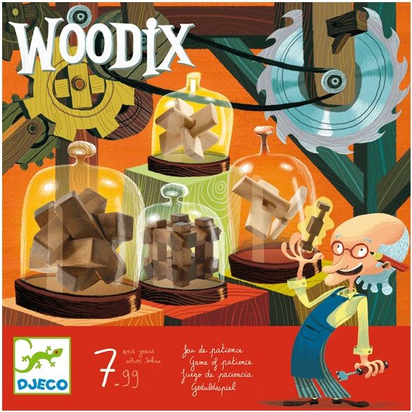 Logikai játék - Fa ördöglakatok - Woodix