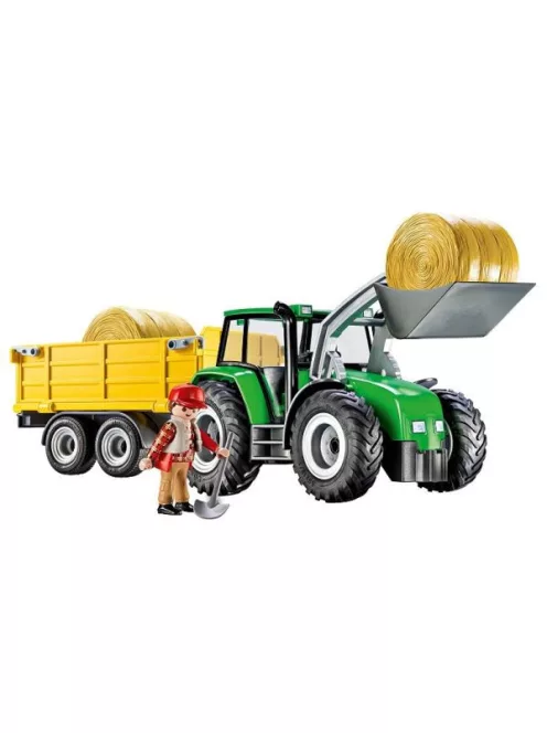 Traktor utánfutóval