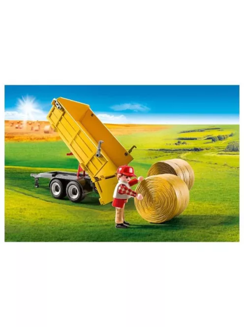 Traktor utánfutóval