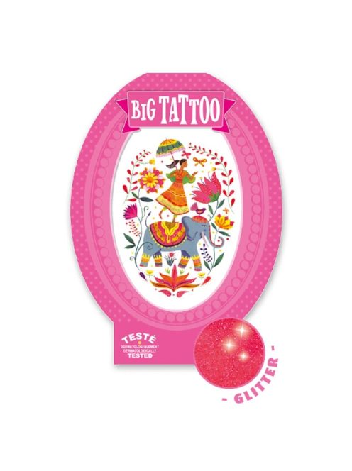 Nagy tetováló matricák - Rose India
