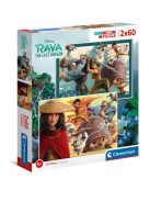 Clementoni - 2 x 60 db-os puzzle - SuperColor puzzle - Raya és az utolsó sárkány  (21616)
