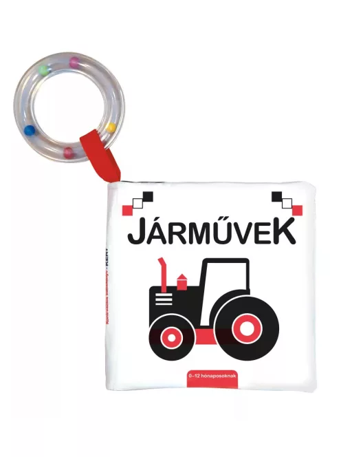 Kontrasztos babakönyv Járművek Napraforgó