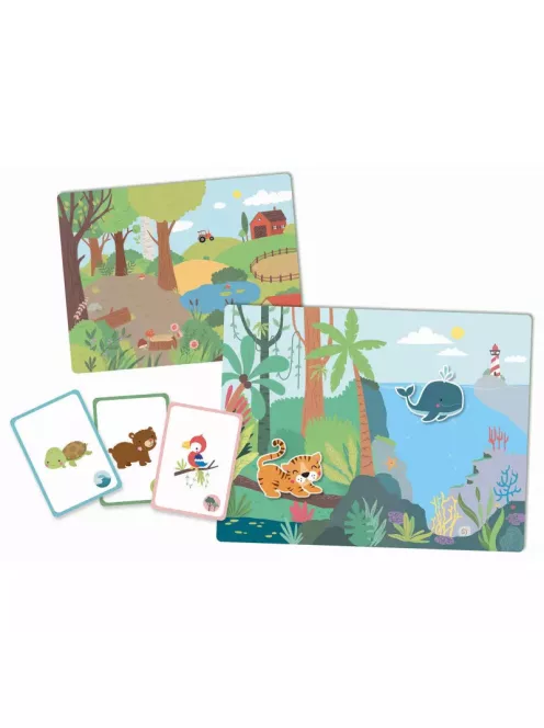 Mágneses készségfejlesztő doboz, Bébi állatok Auzou