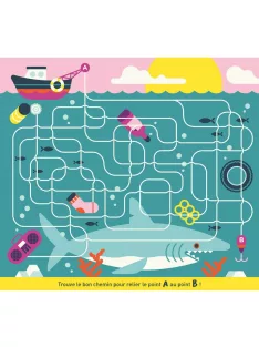   Letörölhető fejtörő feledatkártyák, A tenger alatt Auzou