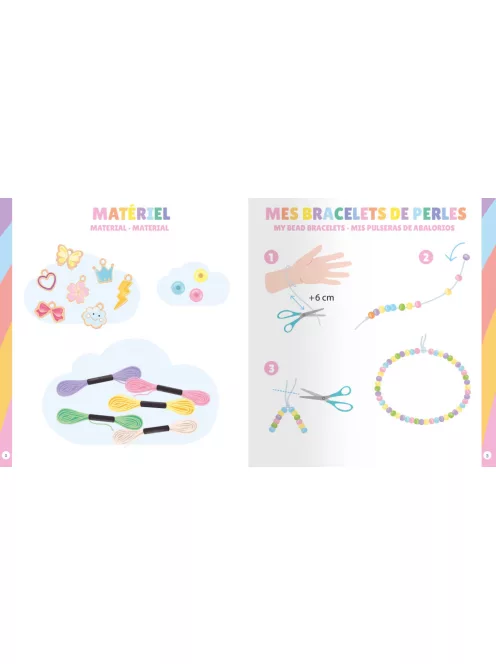 Ékszerkészítő készlet, Szivárványos ékszerek Auzou