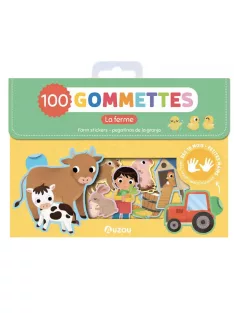 100 db-os matrica készlet, A farm Auzou