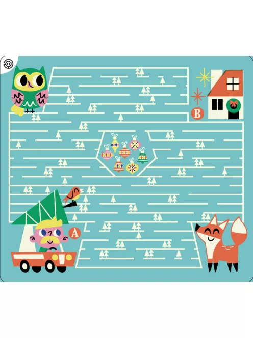 Letörölhető fejtörő feladatkártyák, Karácsony Auzou