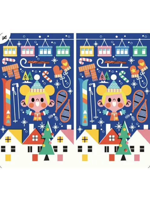 Letörölhető fejtörő feladatkártyák, Karácsony Auzou