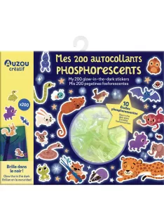 Sötétben világító matricacsomag 200 db-os Auzou