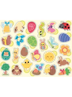 300 db-os matrica készlet fém dobozban, Húsvét Auzou