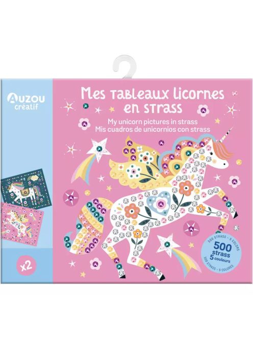 Strasszkő képkészítő készlet, Mesés állatok Auzou