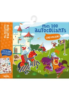 Újrahasználható matricázó készlet, Lovagok Auzou