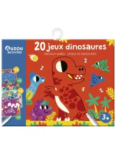  Letörölhető fejtörő feladatkártyák, Dinoszauruszok Auzou