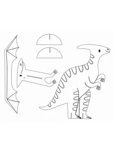   Színező és modellező kreatív készlet, Dinoszauruszok Auzou