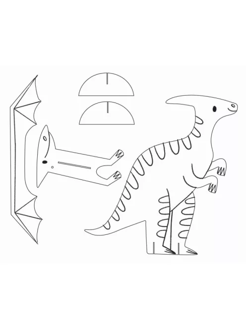 Színező és modellező kreatív készlet, Dinoszauruszok Auzou
