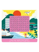 Letörölhető fejtörő feladatkártyák, Labirintusok a világ körül Auzou