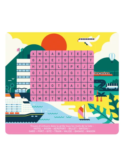 Letörölhető fejtörő feladatkártyák, Labirintusok a világ körül Auzou