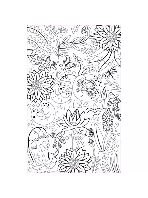 Nagyméretű színező könyv neon filctolakkal Auzou