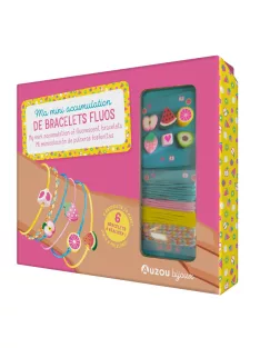   Mini fluoreszkáló karkötők, ékszerkészítő készlet Auzou