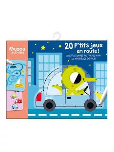 Letörölhető fejtörő feladatkártyák, Utazások Auzou