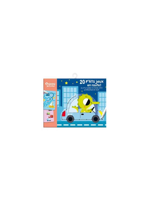 Letörölhető fejtörő feladatkártyák, Utazások Auzou