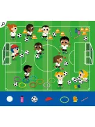 Letörölhető fejtörő feladatkártyák, Foci Auzou