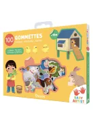 100 db-os matrica készlet, A farmon (ÚJ) Auzou