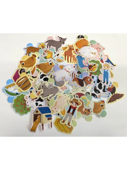 100 db-os matrica készlet, A farmon (ÚJ) Auzou