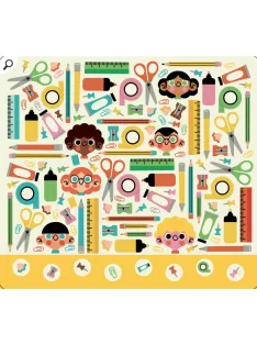   Letörölhető fejtörő feladatkártyák, Játék az iskolában Auzou