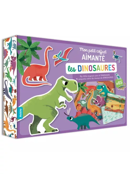 Mágneses készségfejlesztő doboz, Dinoszauruszok Auzou