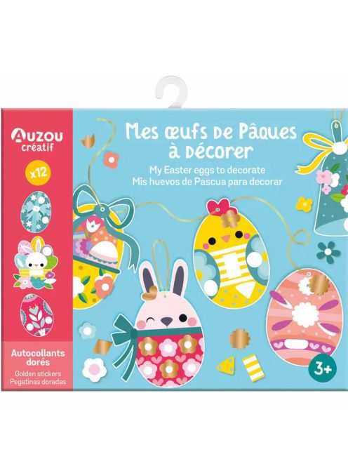Húsvéti tojás dekorációk papírból Auzou