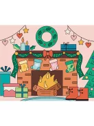 Vízzel festő képek, Karácsony Auzou