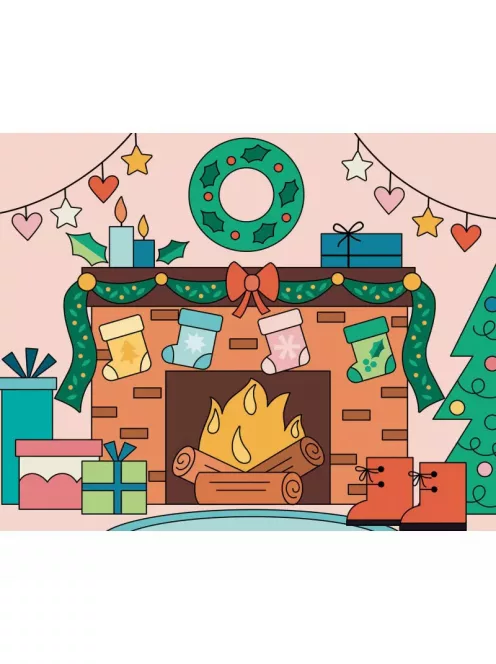 Vízzel festő képek, Karácsony Auzou