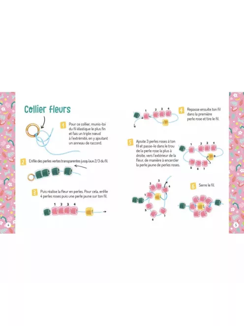 Gyöngyfűző ékszerkészítő készlet, trópusi színek Auzou