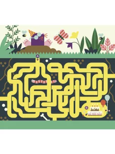   Letörölhető fejtörő feladatkártyák, Játék az állatokkal Auzou