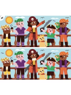 Letörölhető fejtörő feladatkártyák, Kalózok Auzou