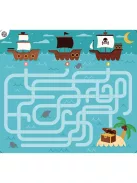 Letörölhető fejtörő feladatkártyák, Kalózok Auzou