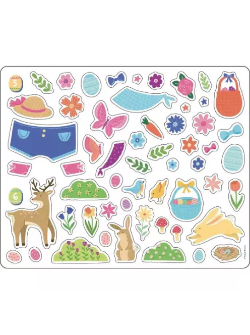 Újrahasználható matricázó készlet, Húsvét Auzou