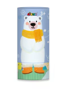   Jegesmacis 3 az-1-ben zsírkréta készlet kiszínezhető poszterrel, 12 db-os Avenir