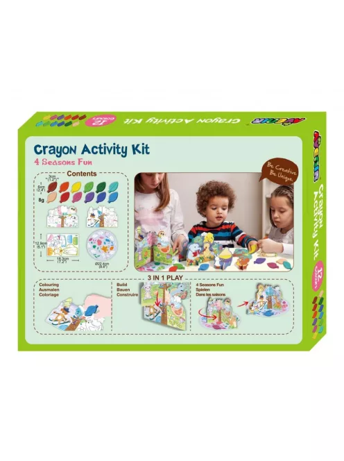 Kreatív színező készlet méhviasz krétával, 4 évszak Avenir