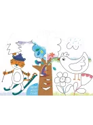 Kreatív színező készlet méhviasz krétával, 4 évszak Avenir