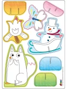 Kreatív színező készlet méhviasz krétával, 4 évszak Avenir