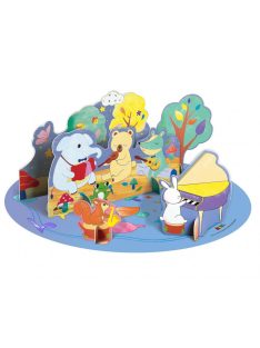   Kreatív színező készlet méhviasz krétával, Erdei koncert Avenir