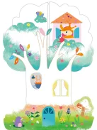 Kreatív színező készlet méhviasz krétával, Móka a faházban Avenir