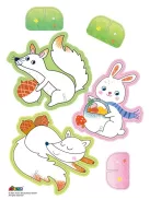 Kreatív színező készlet méhviasz krétával, Móka a faházban Avenir