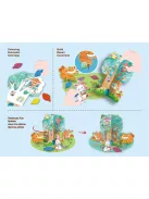 Kreatív színező készlet méhviasz krétával, Móka a faházban Avenir